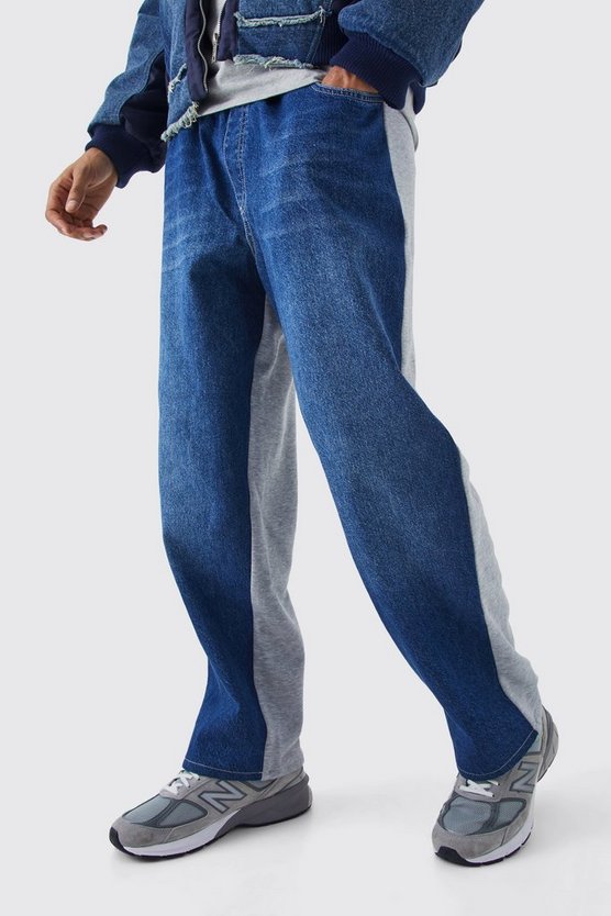 Lockere Jogger-Jeans mit elastischem Bund
