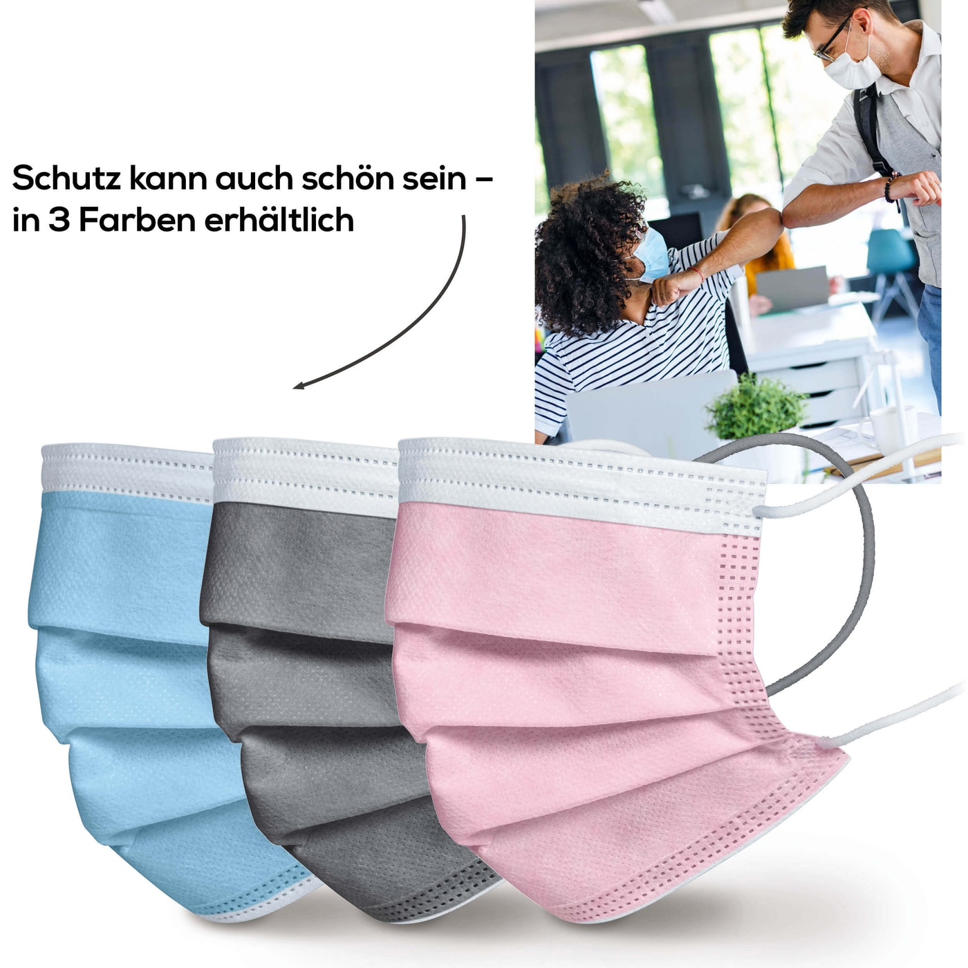 MM 15 OP-Maske Typ IIR Blau - 10 Stk.-3-lagige medizinische Gesichtsmaske mit Tragekomfort & hohem Schutz - 10 Stk.