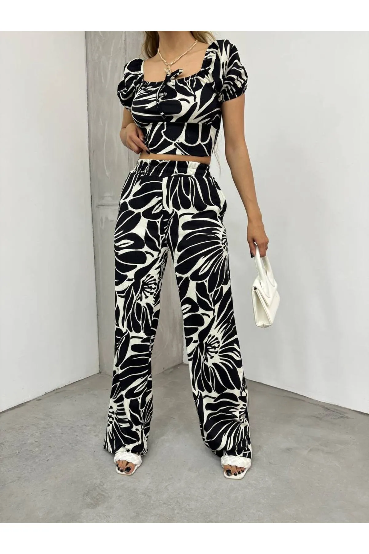 BİKELİFE  Bustierhose mit Blumenmuster für Damen im Doppelset