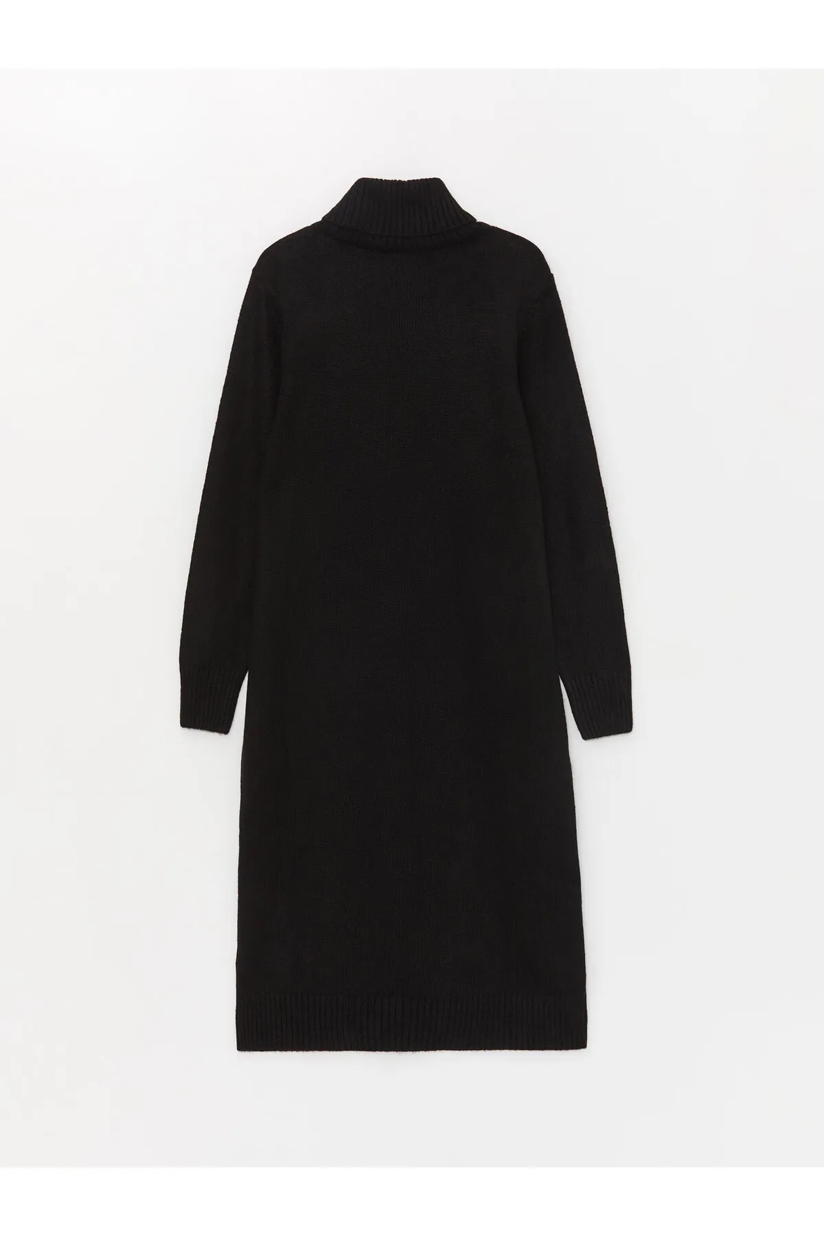 LC Waikiki  Rollkragenpullover, gerades Langarm-Strickkleid für Damen in Übergröße