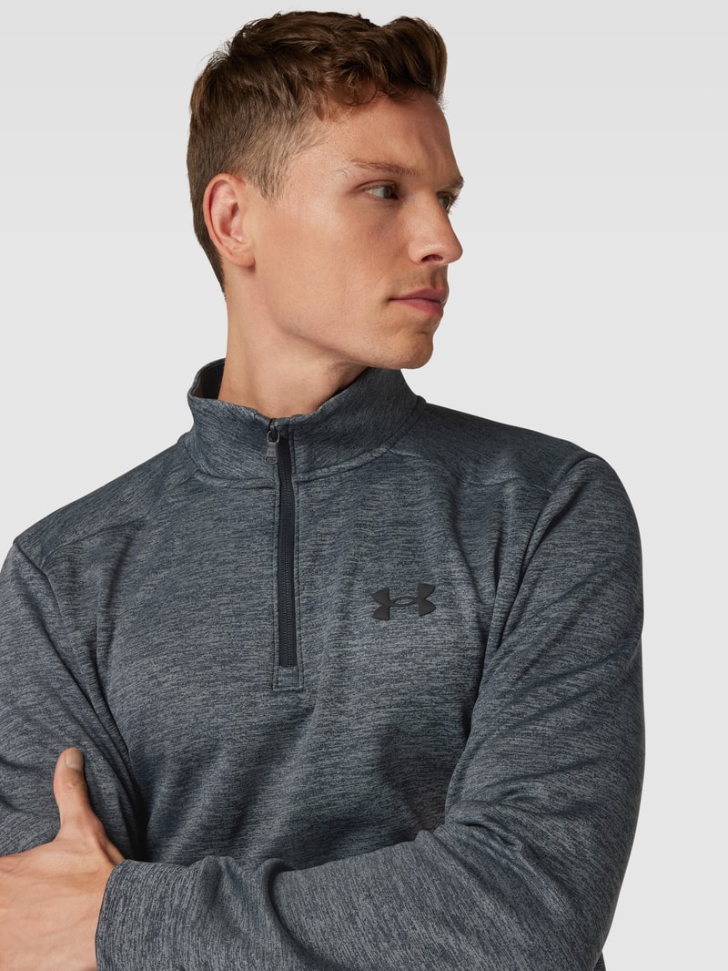 Sweatshirt mit Label-Detail in dunkelgrau