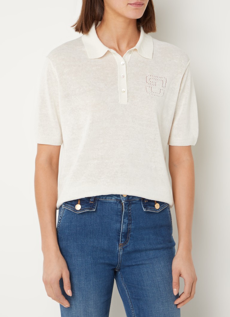 Polo Gerard Darel Lana in misto lino a maglia fine