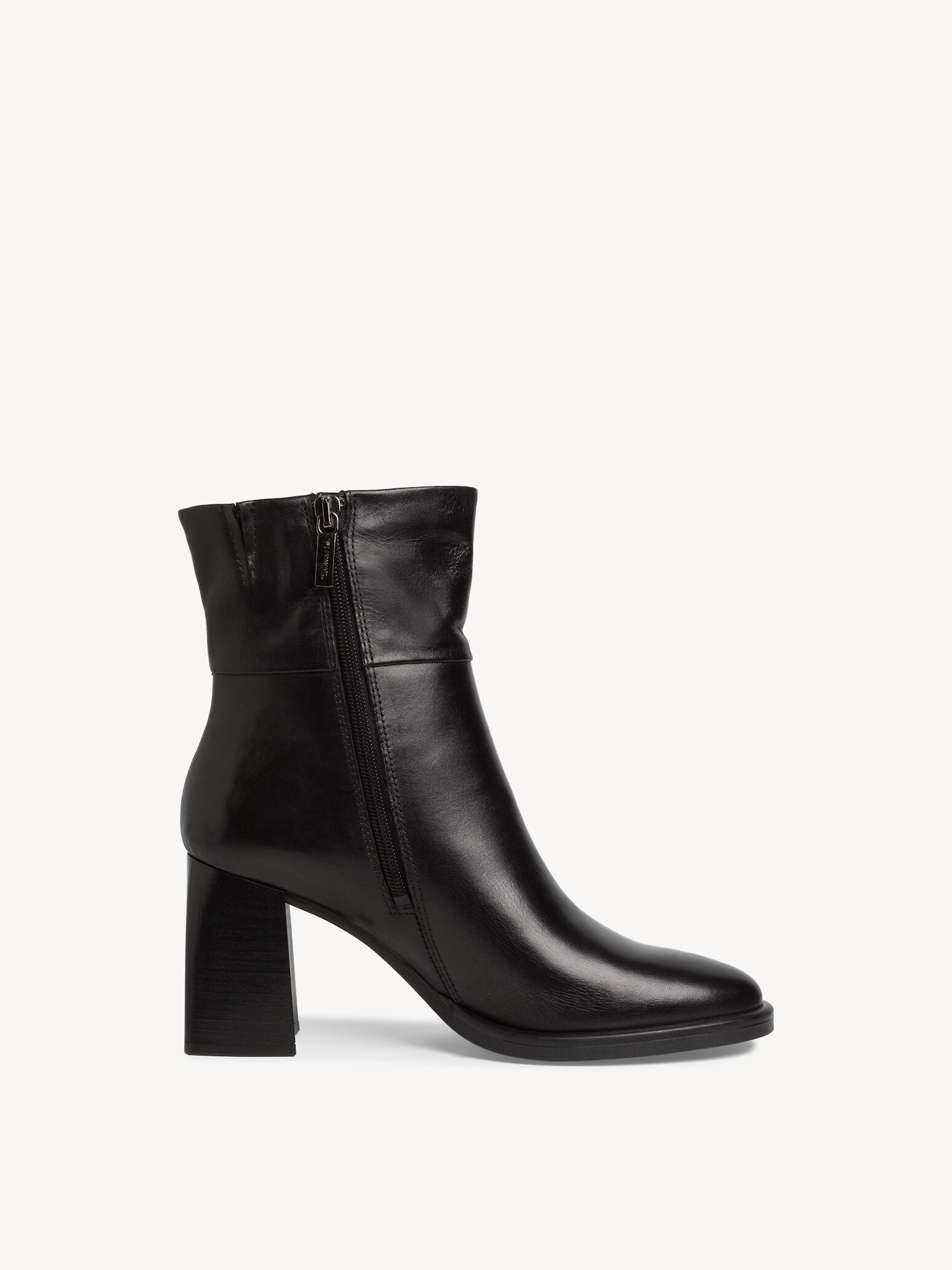 Bottine en cuir - noir