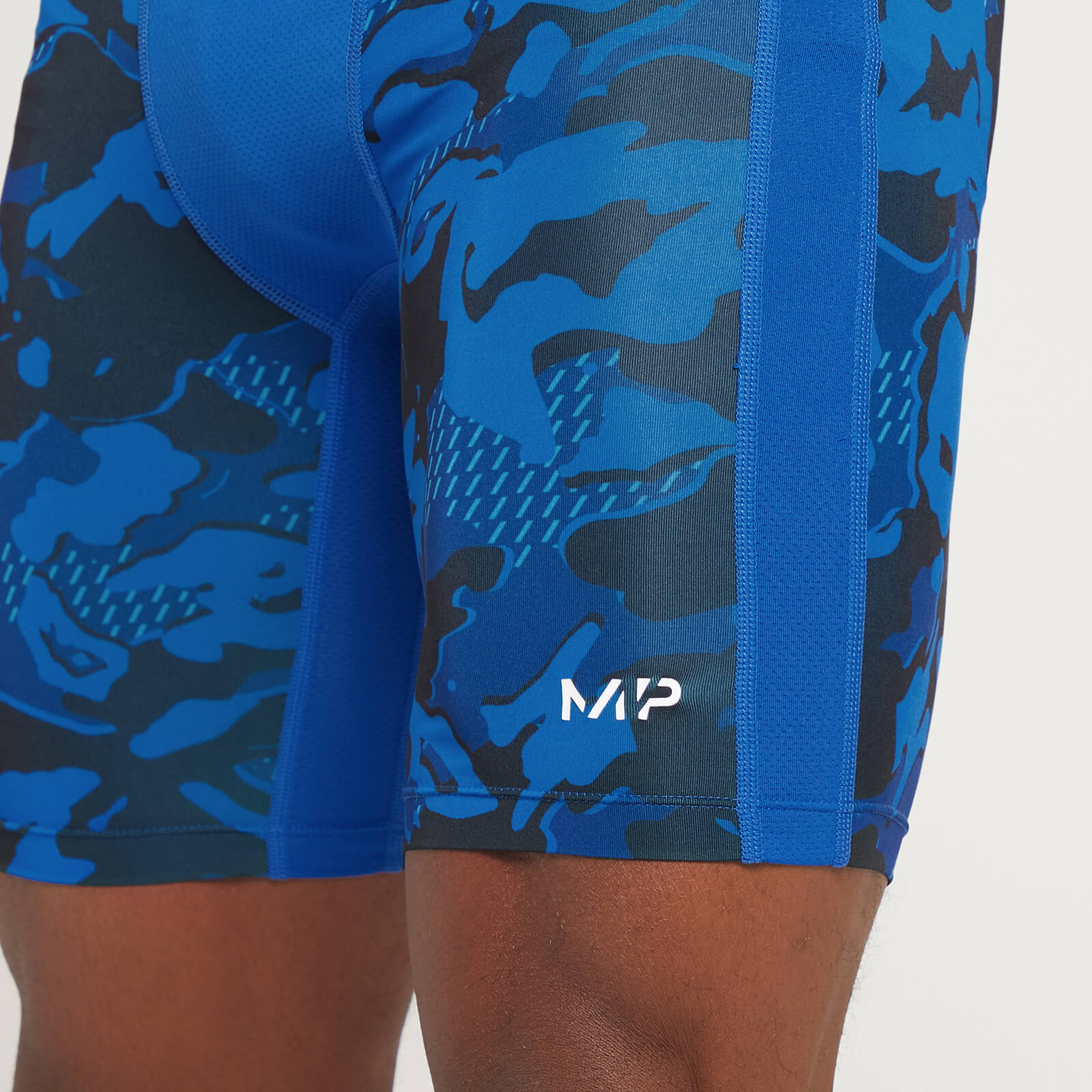 Short première couche à imprimé camouflage MP Adapt pour hommes – Imprimé camouflage bleu