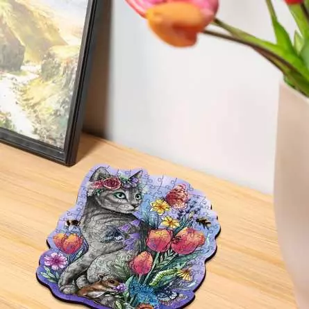 Puzzle 150 Teile - Frühlingskatze
