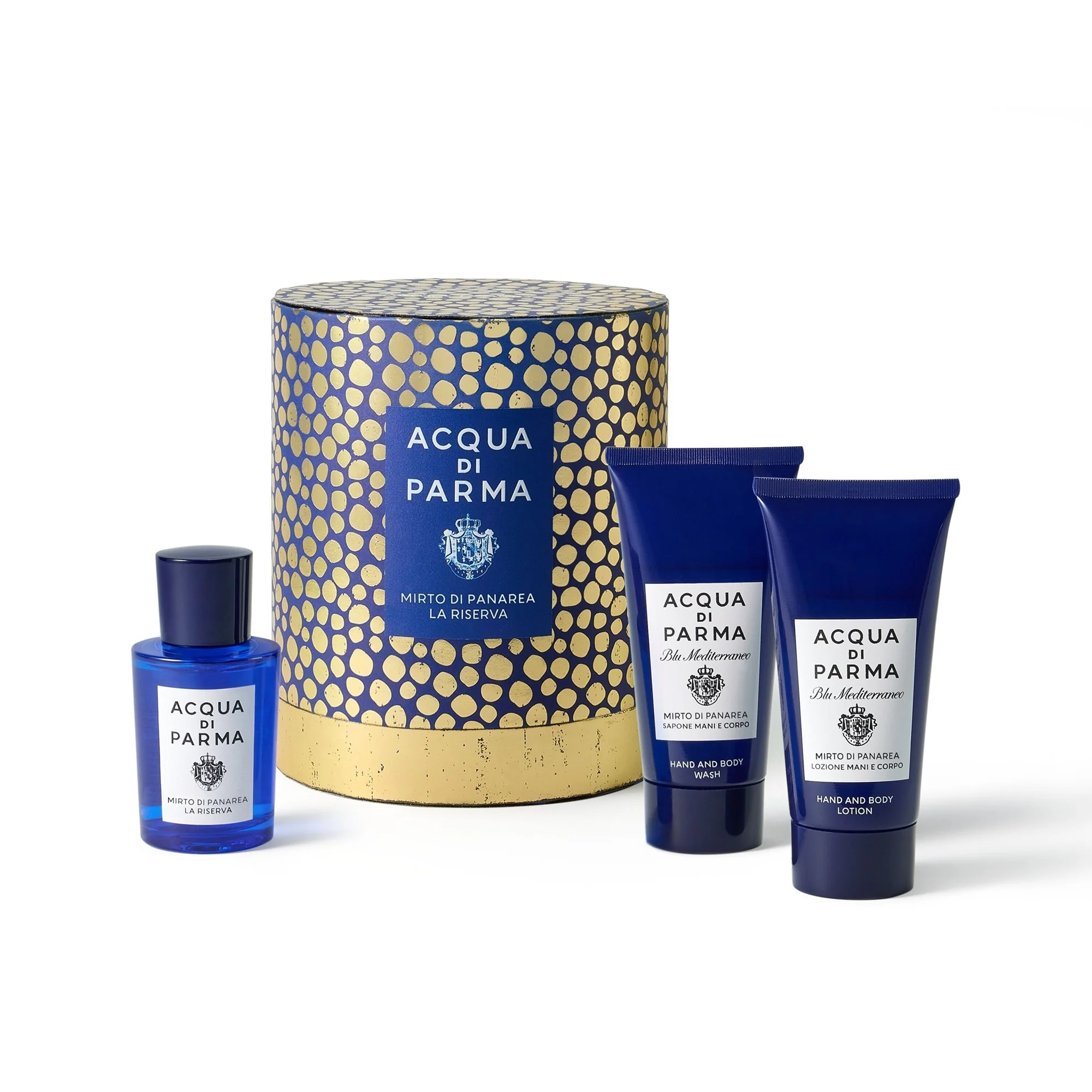 Blu Mediterraneo Mirto di Panarea La Riserva Geschenkset – Damen-Parfüm-Set, Herren-Parfüm-Set, Unisex-Eau de Parfum, Eau de Parfum