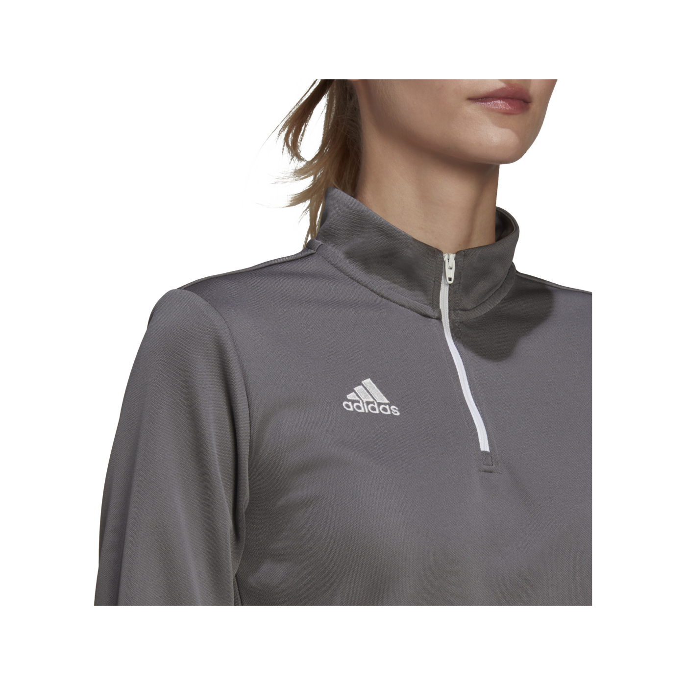adidas Entrada 22 HalfZip Sweatshirt Damen Grau