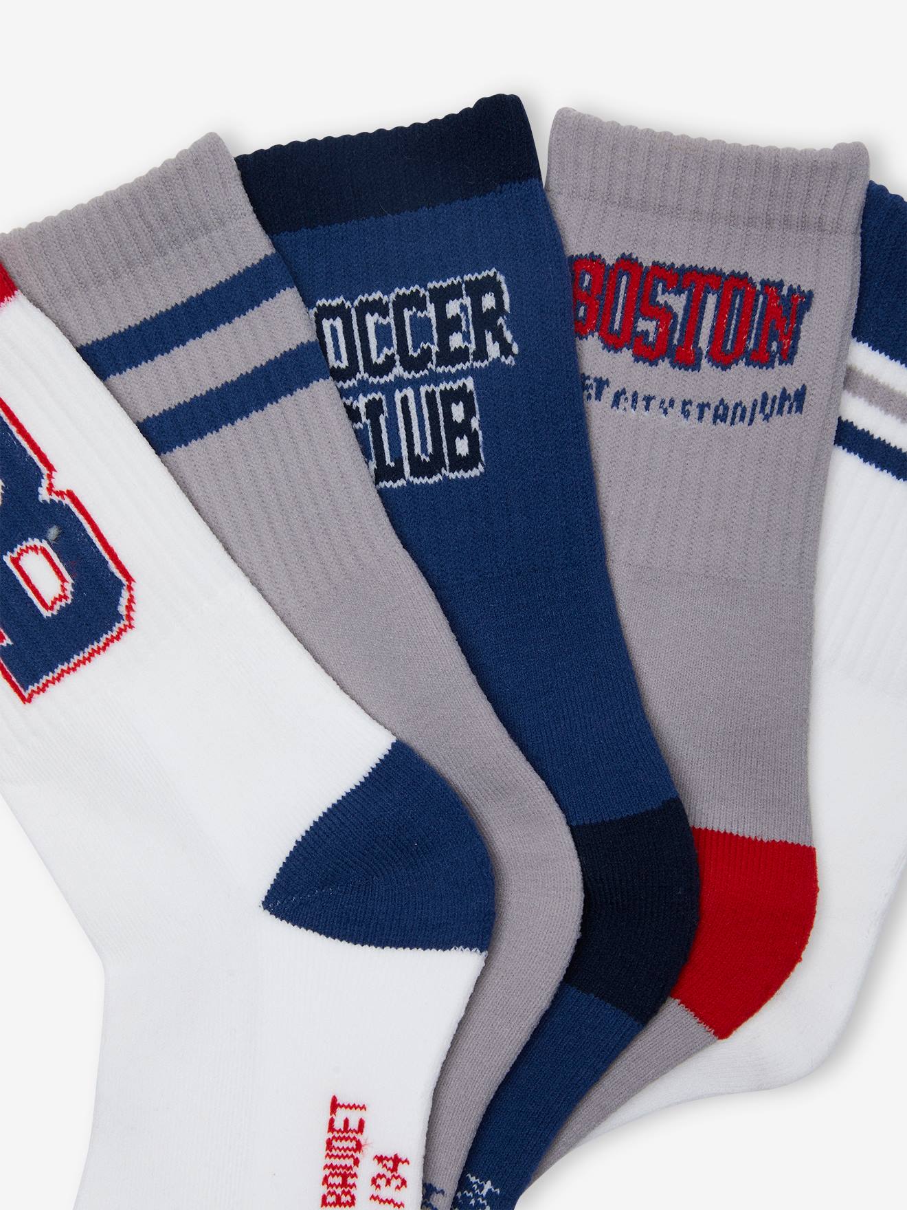 Vertbaudet 5er-Pack Jungen Sportsocken Oeko-Tex - weiß
