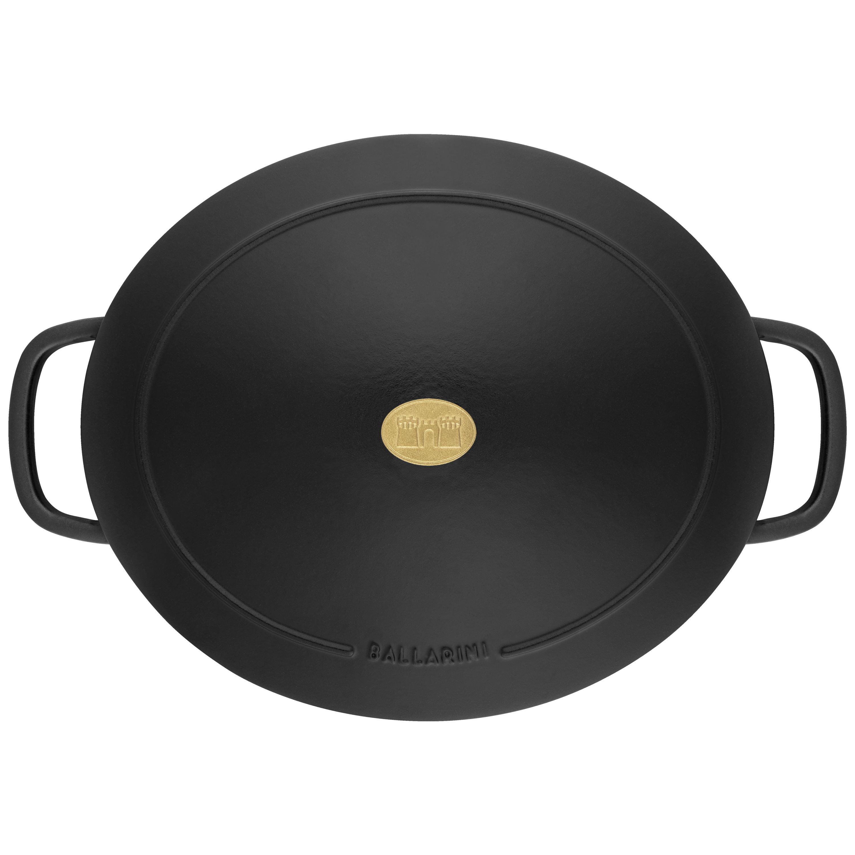 Cocotte 37 cm, oval, Schwarz, Gusseisen