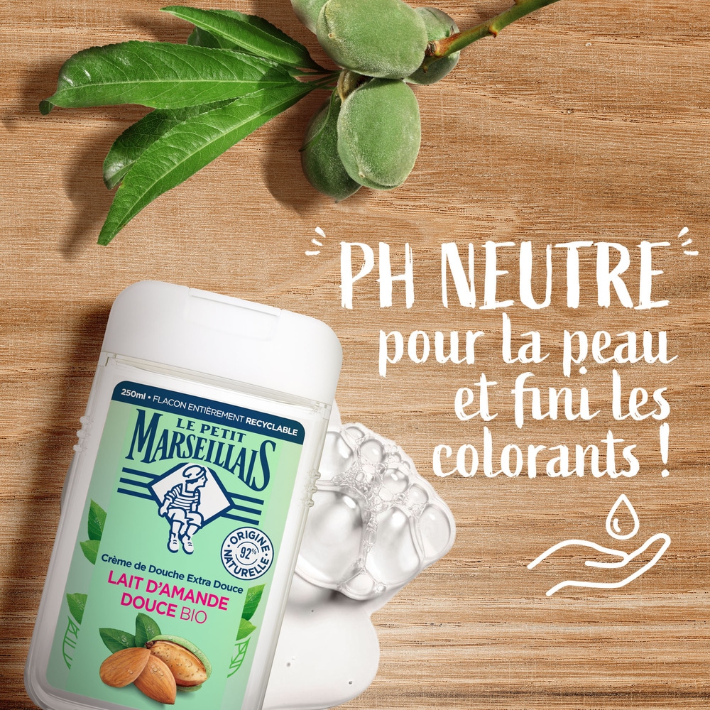 le petit marseillais LE PETIT MARSEILLAIS  DOUCHE EXTRA DOUXLAIT D'AMANDE DOUCE BIO 250 ML Gel Douche