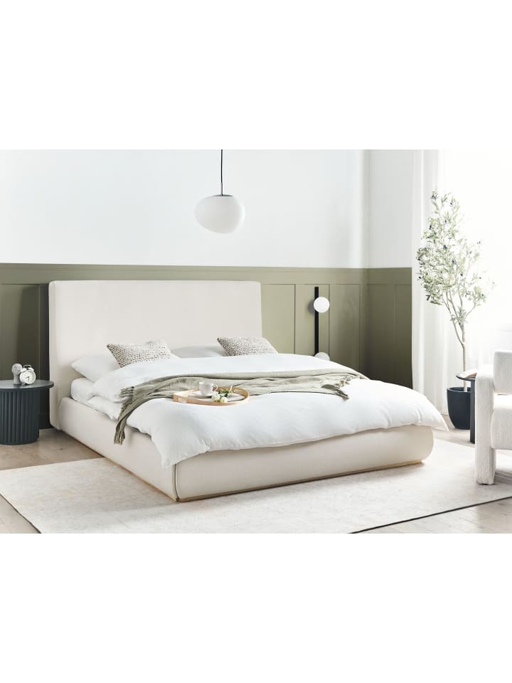 Beliani Doppelbett CAMPAGNE in Beige - (W) 179 x (H) 114 x (L) 232 cm günstig kaufen onesize