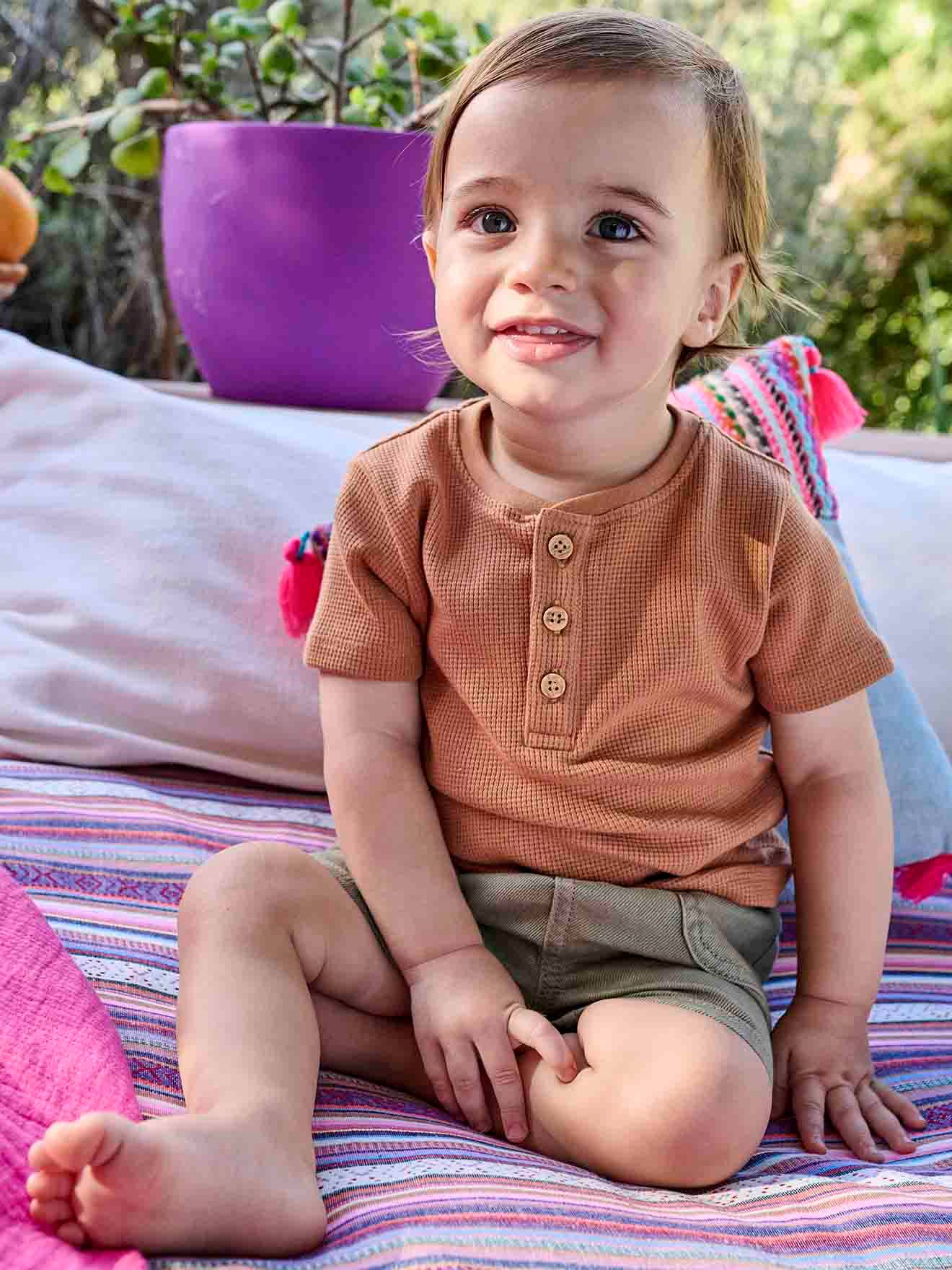 Vertbaudet Baby T-Shirt Oeko-Tex - camel