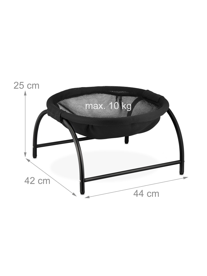 relaxdays Katzenhängematte in Schwarz günstig kaufen onesize