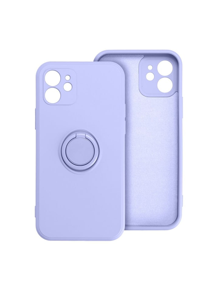 COFI 1453 Silikon Ring Handyhülle Schutzhülle für Smartphone Bumper in Violett günstig kaufen S
