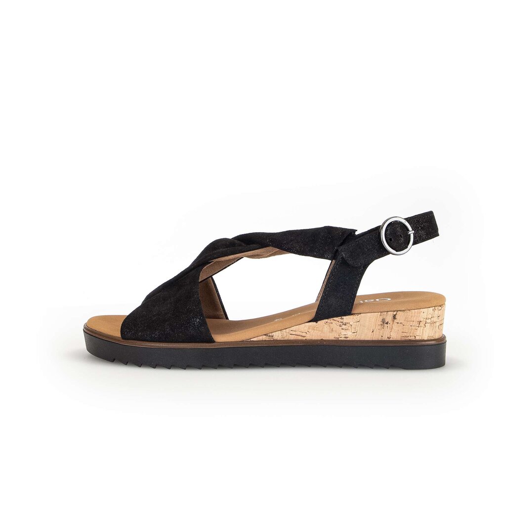 Gabor comfort Keilsandalette schwarz