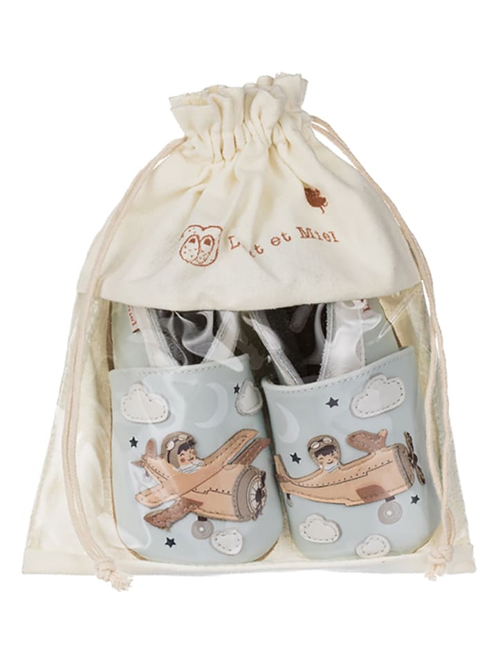 Lait et Miel Leder-Krabbelschuhe 
