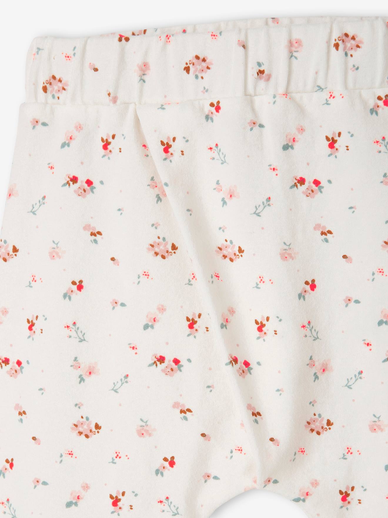 Vertbaudet Baby Hose für Neugeborene BASIC Oeko-Tex - wollweiß