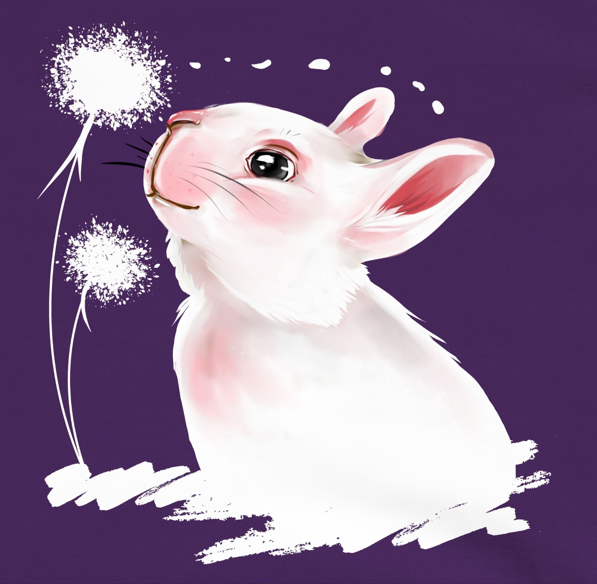 Shirtracer Hoodie Hase mit Pusteblume Geschenk Ostern