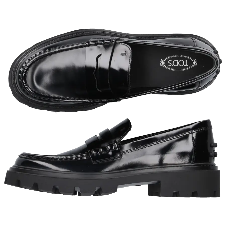 Tod's - Loafer LEATHER Kalbsleder - schwarz