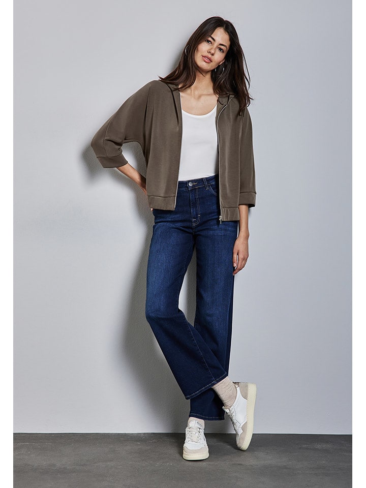 Street One Sweatjacke in Braun günstig kaufen