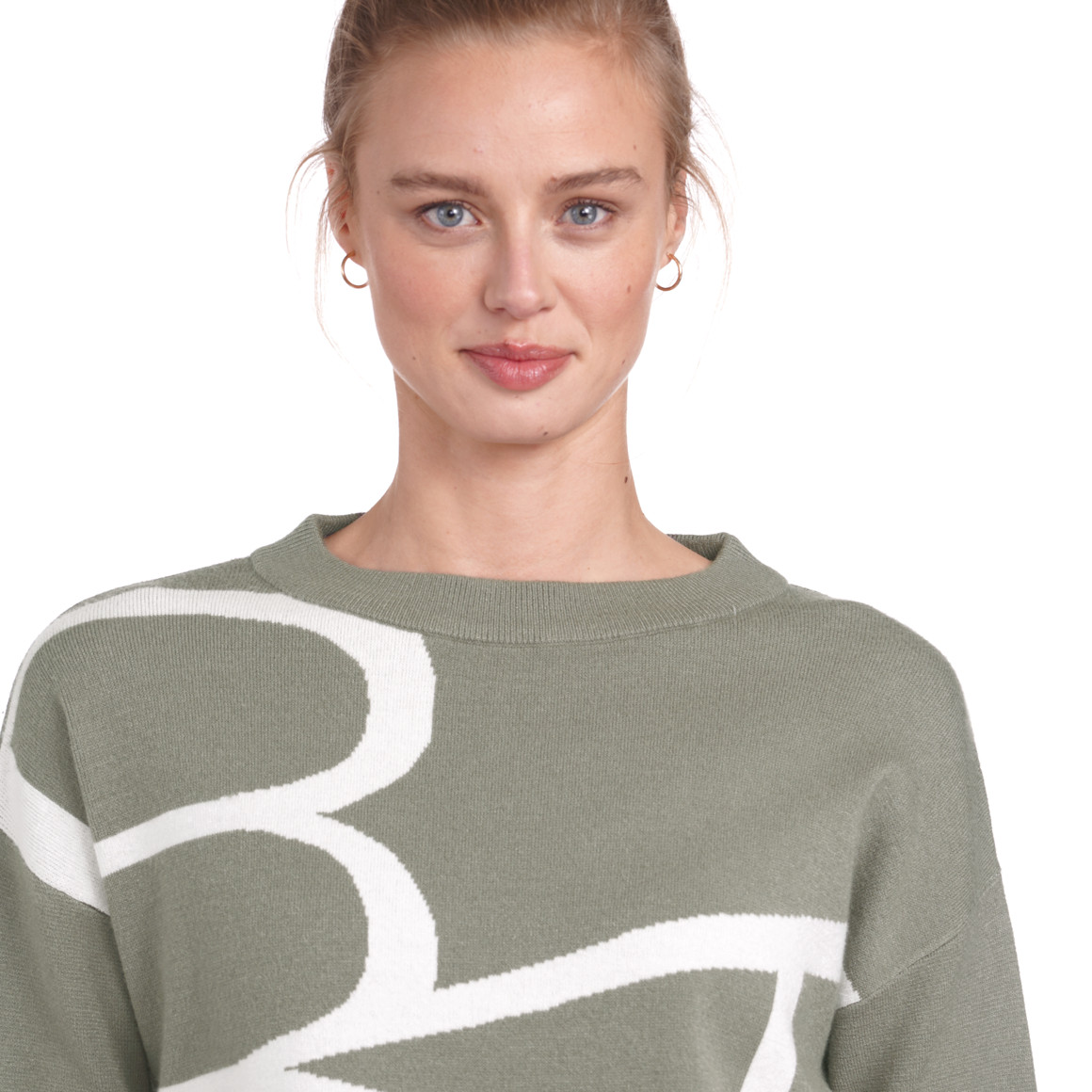 Damen Feinstrickpullover mit Buchstaben