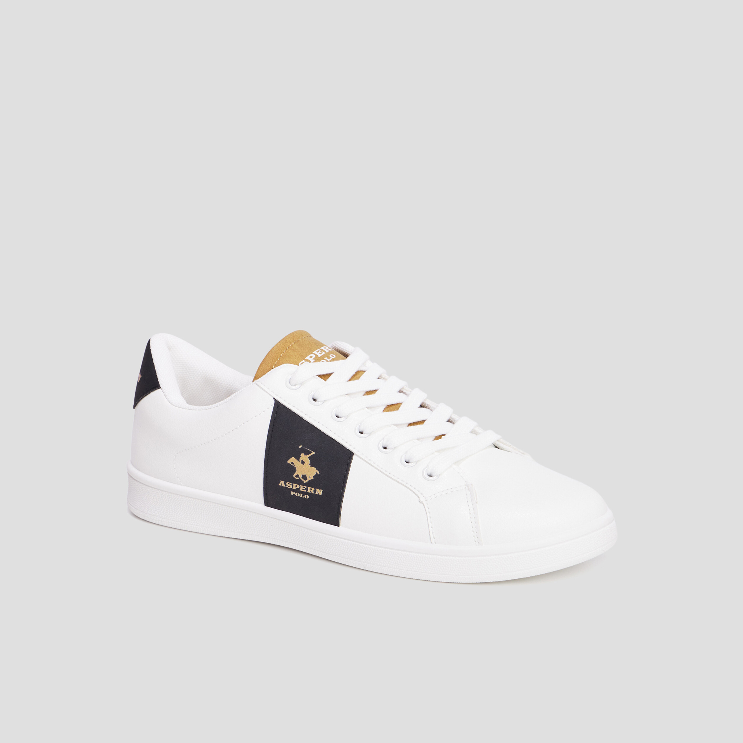 Tennis basses à lacets Aspern Polo blanc homme | La Halle