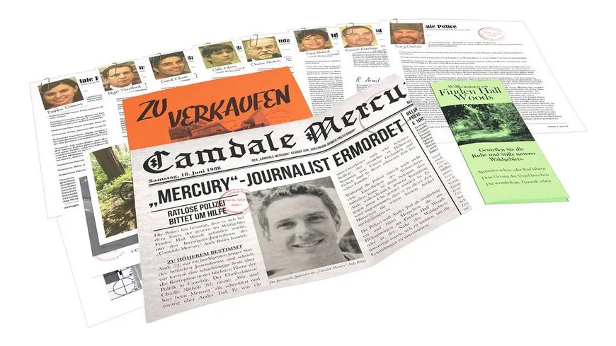 Thinkfun - Cold Case: Eine todsicher Geschichte. Der Krimi im eigenen Heim. Wer findet den Mörder?
