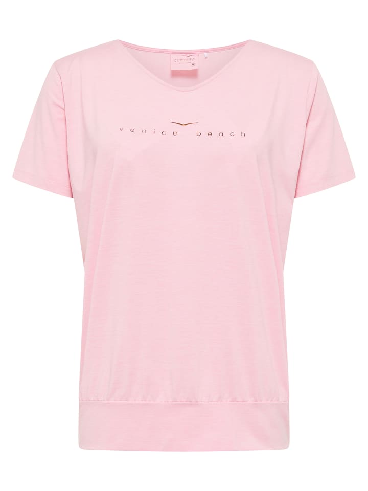 Venice Beach V-Shirt Curvy Line Sui in cameo rose günstig kaufen