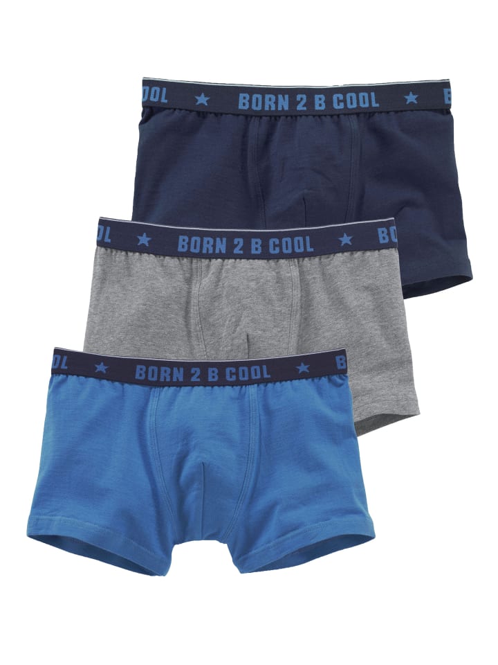 AUTHENTIC UNDERWEAR Boxer in grau-meliert, blau, marine günstig kaufen