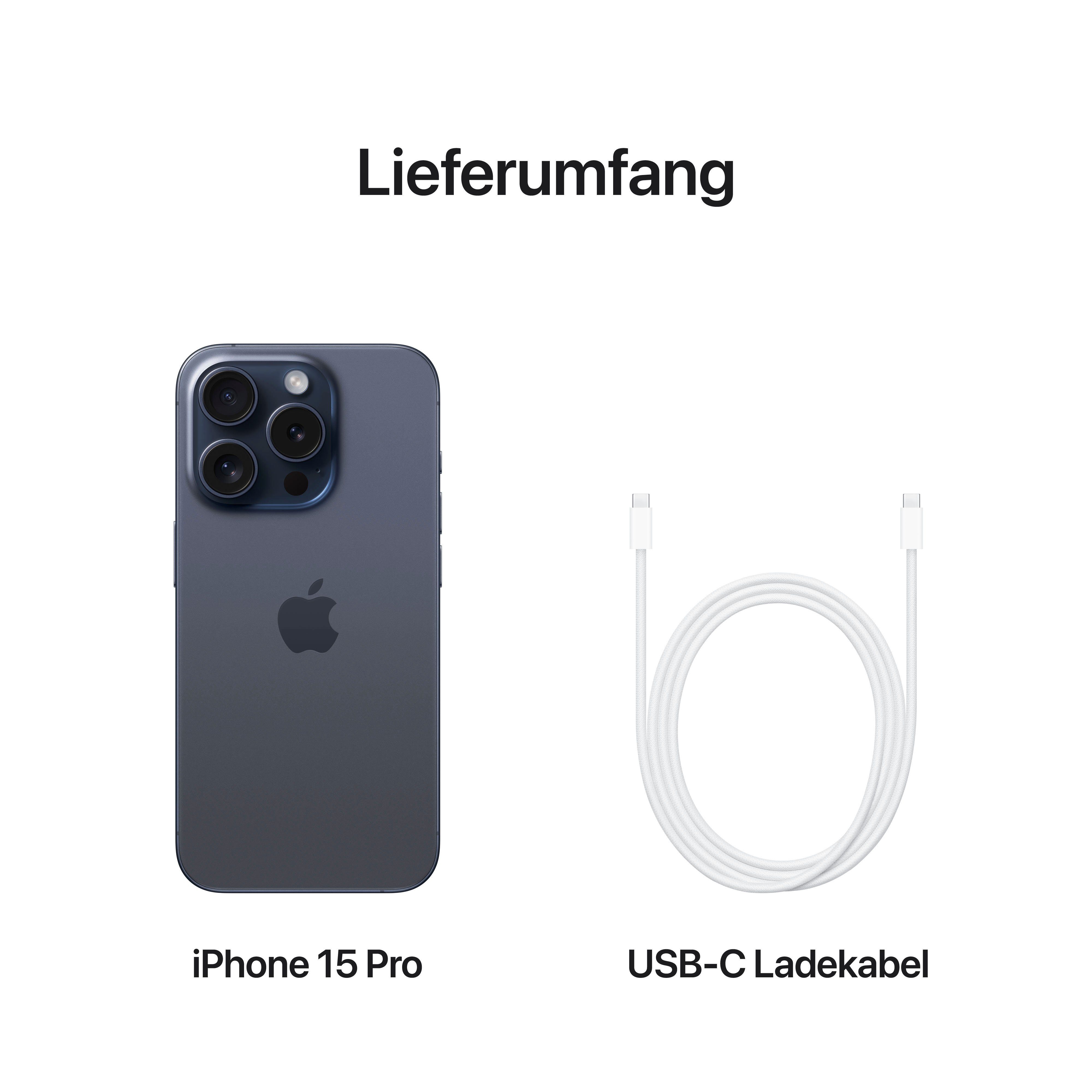Apple iPhone 15 Pro 1TB Smartphone (15,5 cm/6,1 Zoll, 1000 GB Speicherplatz, 48 MP Kamera)
