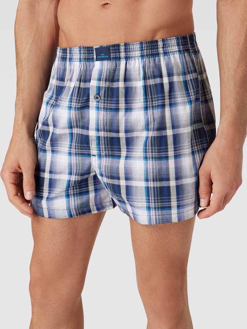 Boxershorts mit elastischem Bund in blau