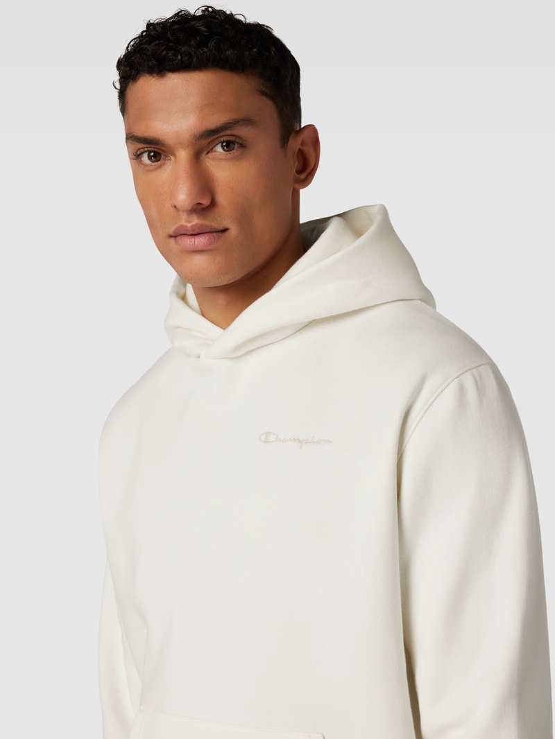 Oversized Hoodie mit Label-Detail in offwhite