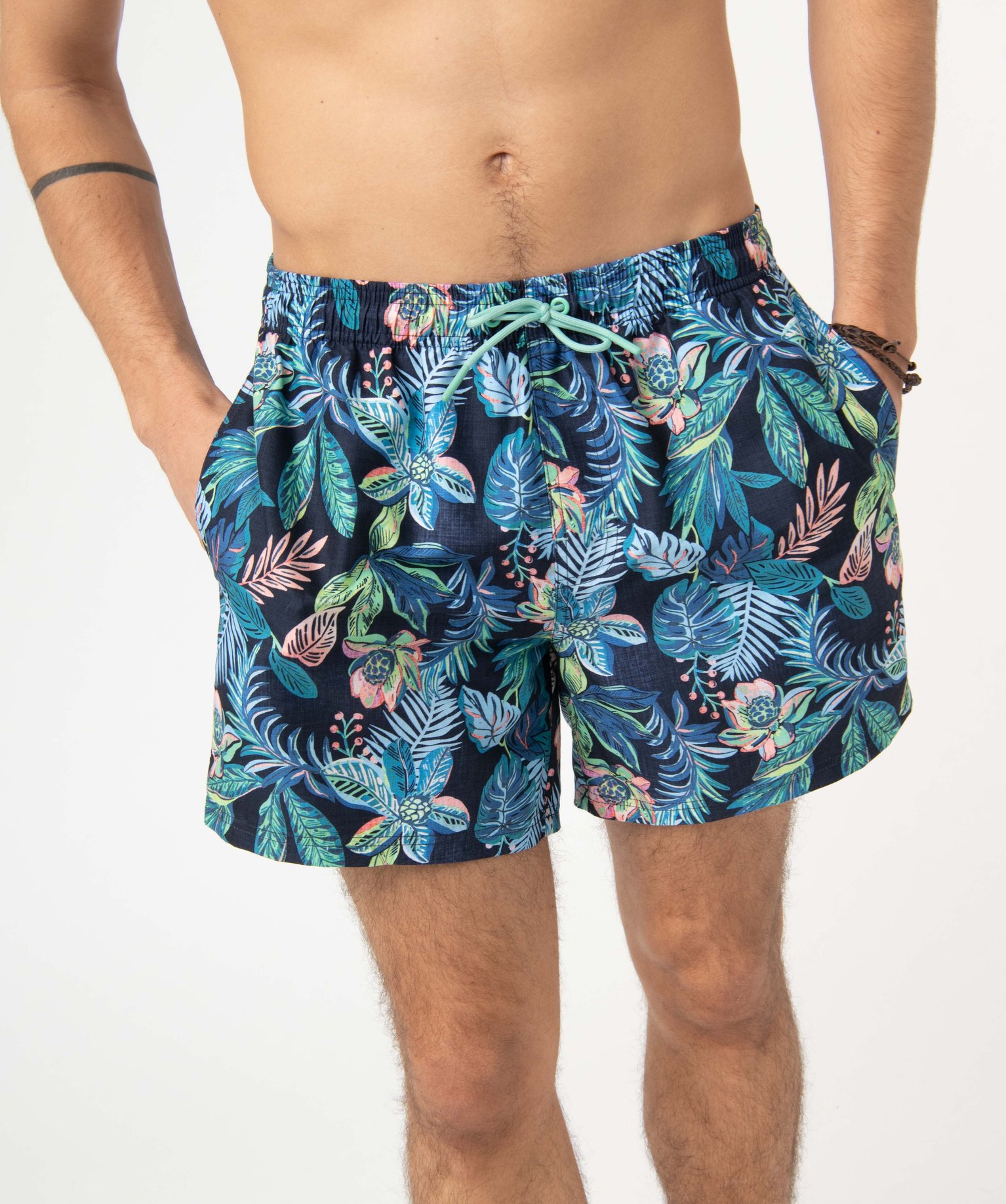 Short de bain homme imprimé feuillage imprime | GEMO