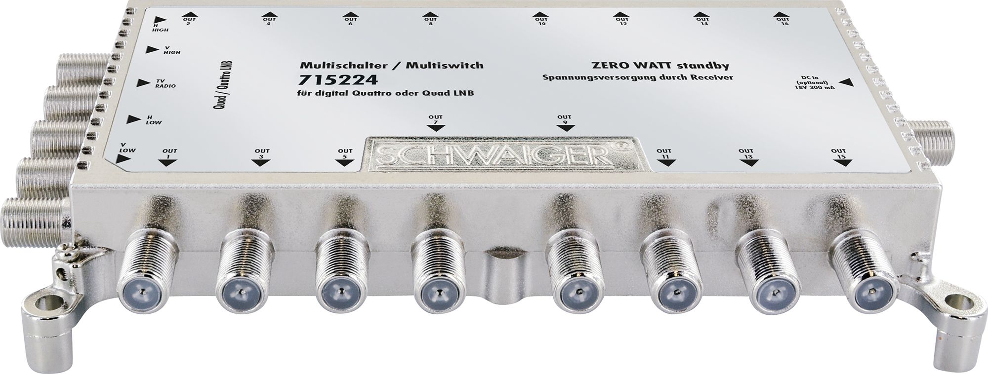 Schwaiger 715224 16 Eingänge steckernetzgerät Sat-Multischalter