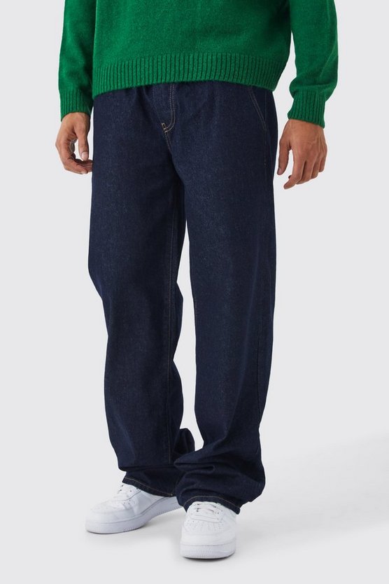 Lockere Jeans mit elastischem Bund