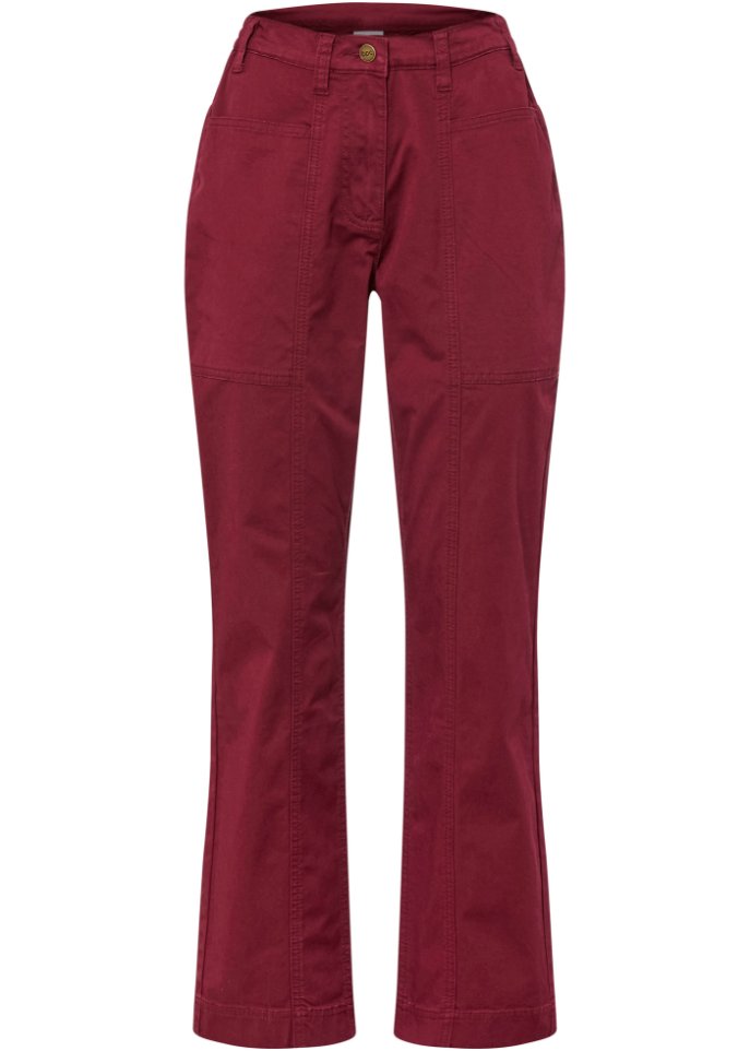 Twillhose mit High-Waist-Bequembund