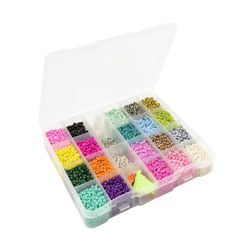 Coffret perles de rocaille 20 couleurs Oxybul