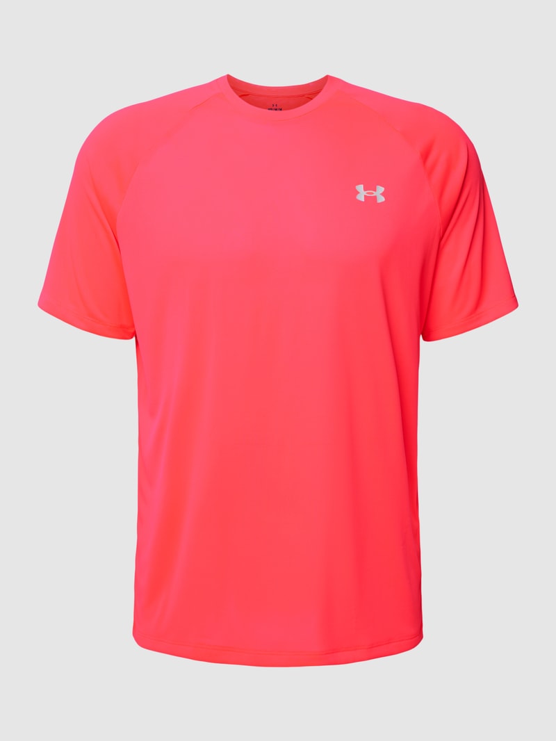 T-Shirt mit Rundhalsausschnitt und Logo-Print in pink