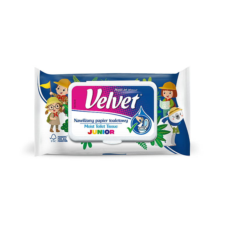 Velvet Toalettpapir 48 ark, fuktet, Velvet