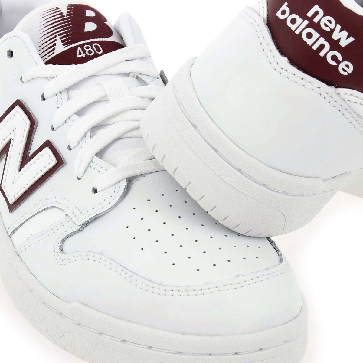 New Balance  BB480 - Blanc Bordeaux
