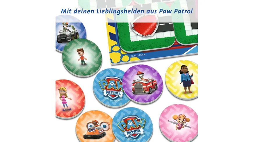 Ravensburger Spiel - Paw Patrol Junior Labyrinth, das bekannte Brettspiel von Ravensburger als Junior Version
