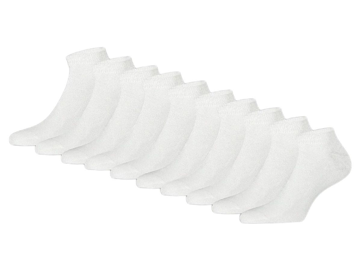 Apollo No Show Sneaker White 10-pack Socken