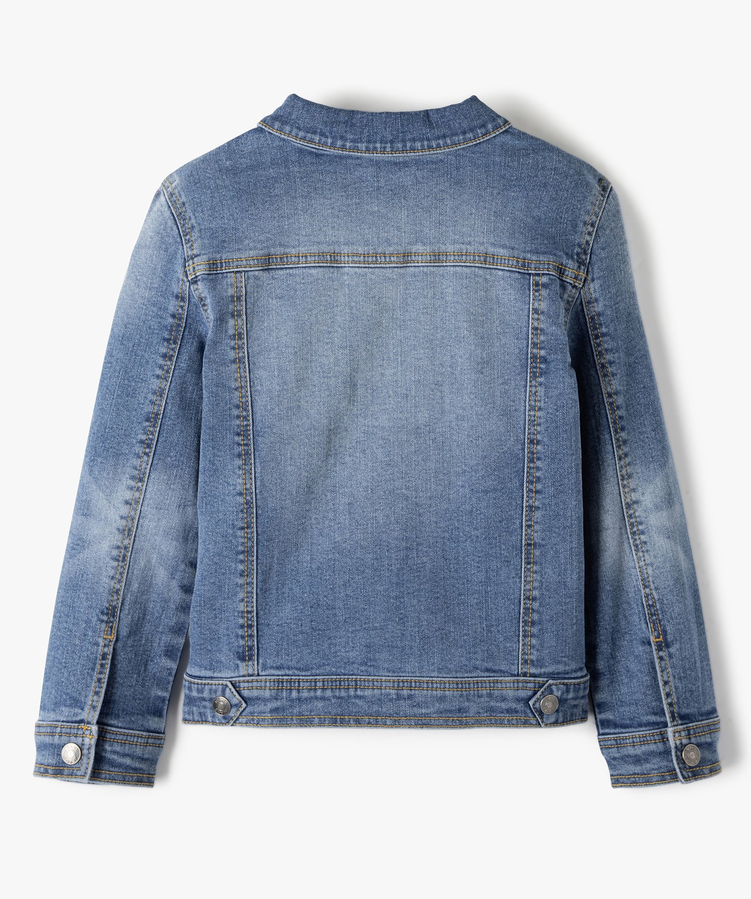 Veste fille en jean extensible denim | GEMO