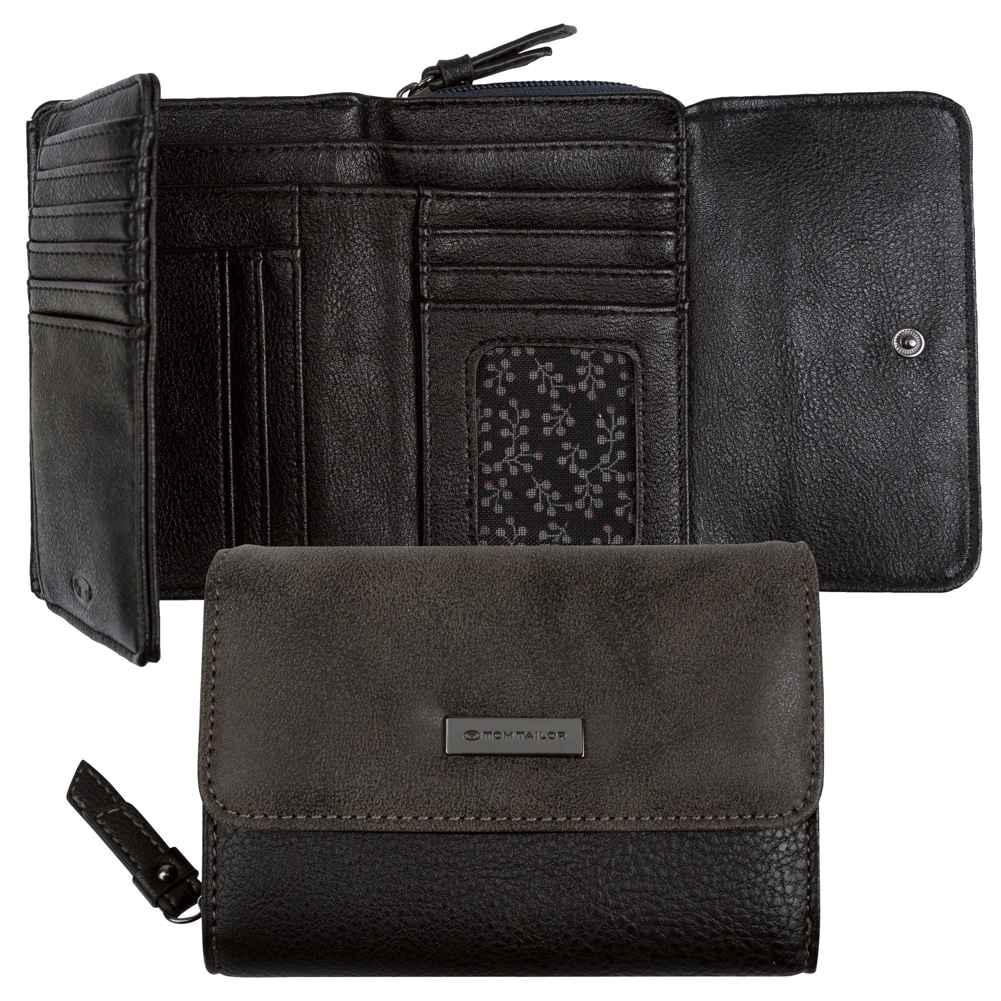 TOM TAILOR Geldbörse ELIN Medium flap wallet, mit praktischer Einteilung