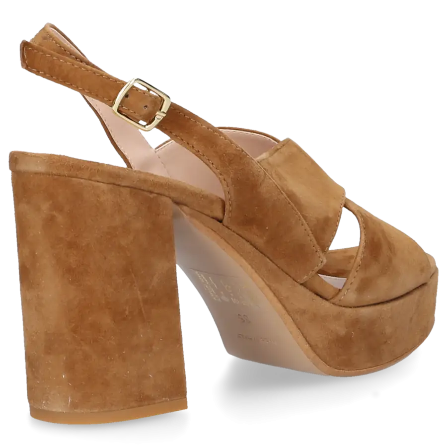 Sgamo - Sandalen 574 Veloursleder - braun