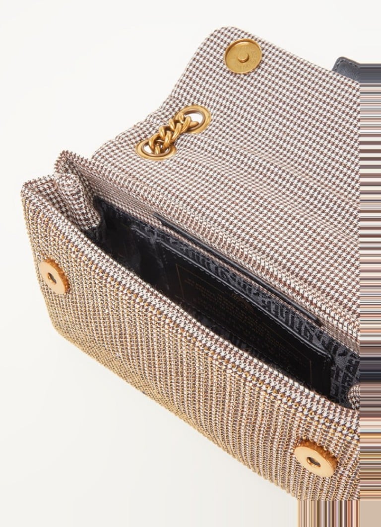 Borsa a tracolla Kensington Mini di Kurt Geiger decorata con strass.