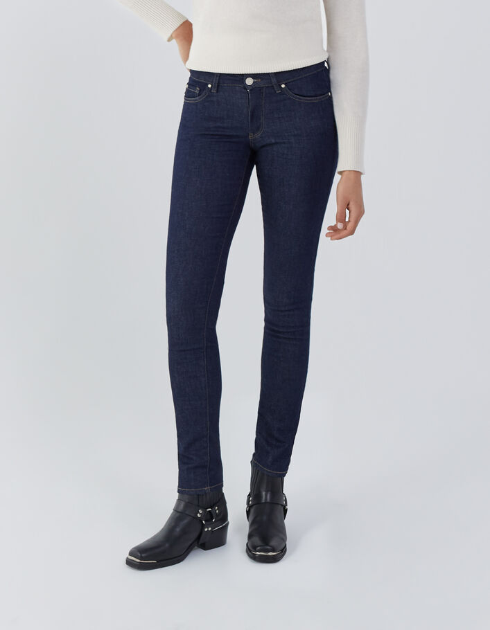 Jean SLIM taille basse brut femme