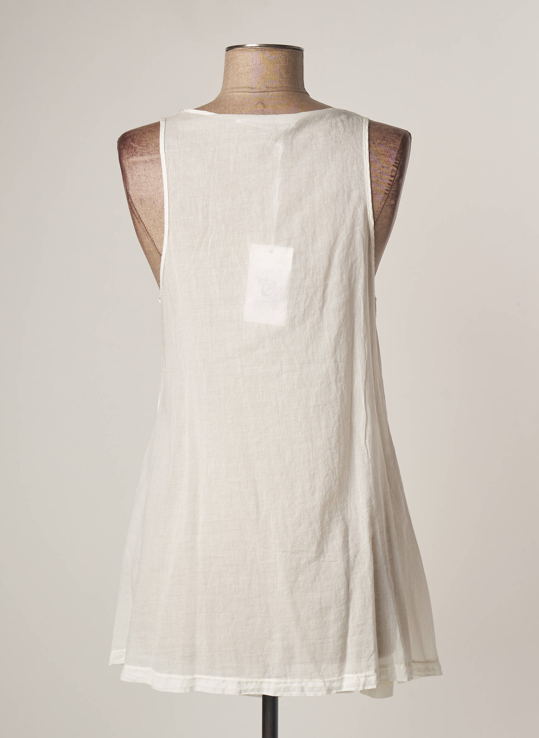 Lauren Vidal Tuniquesansmanche Femme couleur blanc