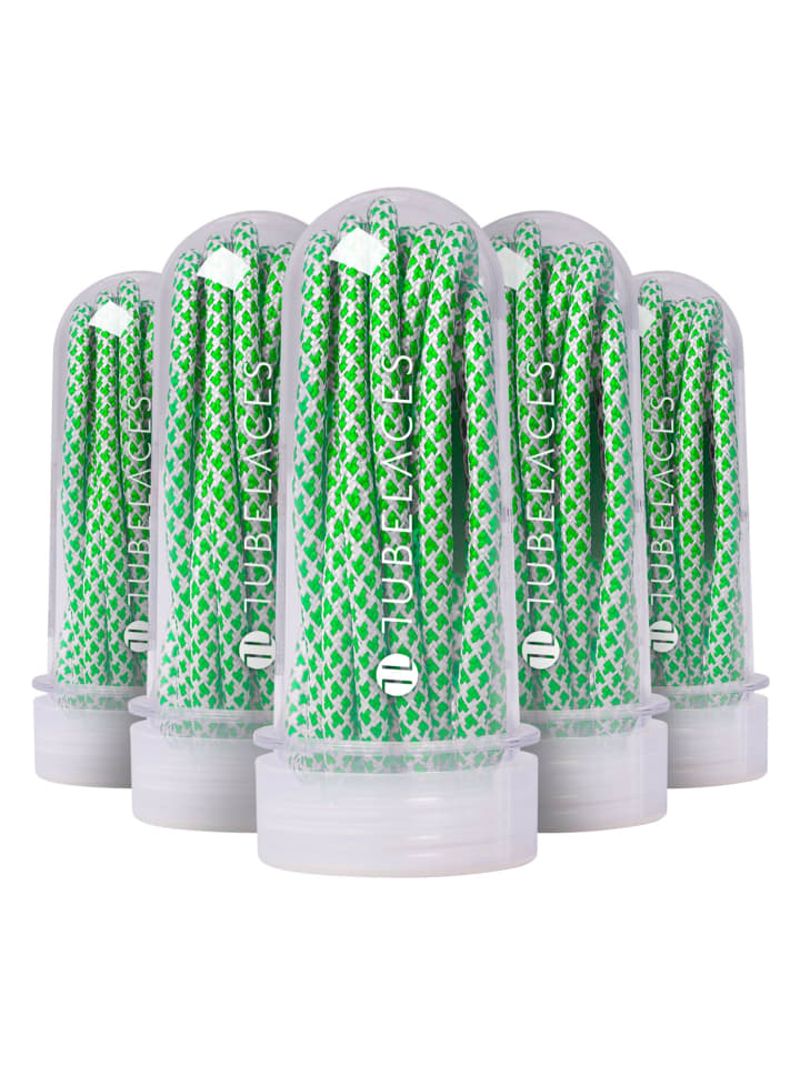 TubeLaces TubeLaces Schnürsenkel in wht/neongreen günstig kaufen