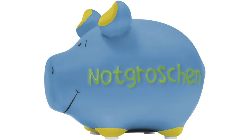 KCG Sparschwein Notgroschen Klein Blau